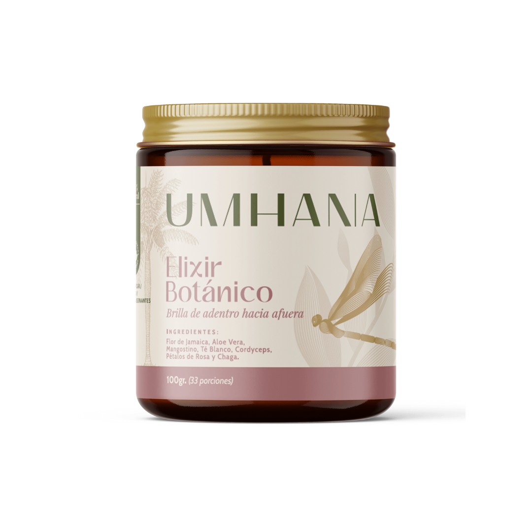Elixir Botánico: Mezcla para estimular el colágeno en la piel UMHANA | Mezclas a base de Plantas & Adaptógenos