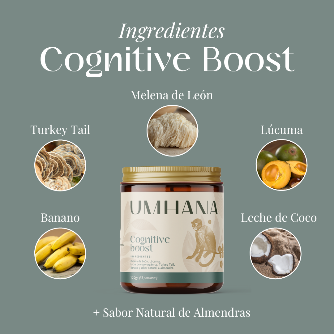Cognitive Boost: Mezcla para el cerebro, memoria y concentración UMHANA | Mezclas a base de Plantas & Adaptógenos
