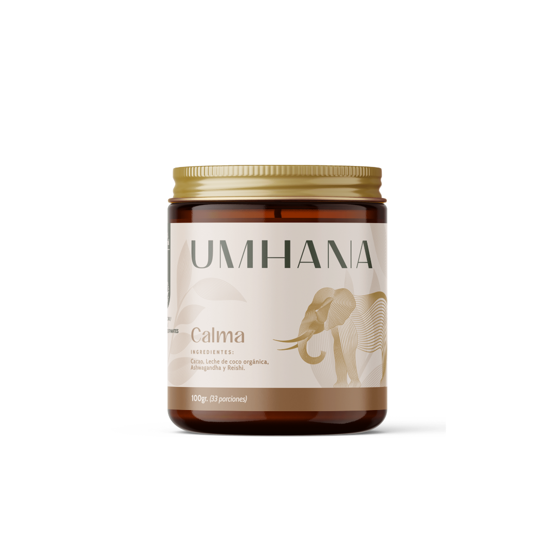 Calma: Mezcla de adaptógenos para el estrés, ansiedad e insomnio UMHANA | Mezclas a base de Plantas & Adaptógenos
