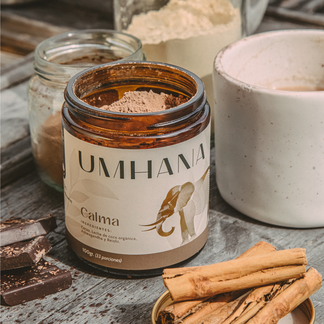 Calma: Mezcla de adaptógenos para el estrés, ansiedad e insomnio UMHANA | Mezclas a base de Plantas & Adaptógenos